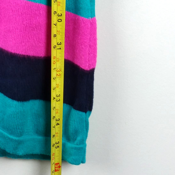 Lilly Pulitzer Isabella Sweater Dress Size XS Colorblock Pink Navy Knee Length - Picture 7 of 10